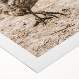 Farmhouse Wall Art – Rustic Chicken in Farmyard Scene for Country Decor