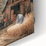 Farmhouse Wall Art – Rustic Barn and Silo Scene for Country Style Decor