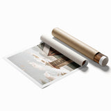 Farmhouse Wall Art – Rustic Barn and Silo Scene for Country Style Decor