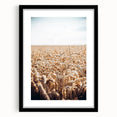 Farmhouse Wall Art Wheat Field Print | Rustic Country Harvest Decor