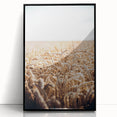 Farmhouse Wall Art Wheat Field Print | Rustic Country Harvest Decor