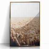 Farmhouse Wall Art Wheat Field Print | Rustic Country Harvest Decor