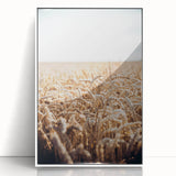 Farmhouse Wall Art Wheat Field Print | Rustic Country Harvest Decor