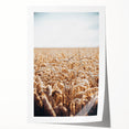 Farmhouse Wall Art Wheat Field Print | Rustic Country Harvest Decor