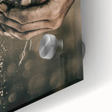 Farmhouse Wall Art – Hands Holding Soil for Rustic Country Decor