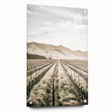 Farmhouse Wall Art: Serene Vineyard Landscape, Rustic Country Decor