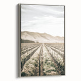 Farmhouse Wall Art: Serene Vineyard Landscape, Rustic Country Decor