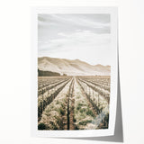 Farmhouse Wall Art: Serene Vineyard Landscape, Rustic Country Decor