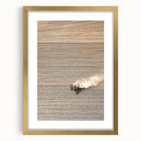 Farmhouse Wall Art: Rustic Field with Tractor, Country Style Decor