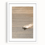 Farmhouse Wall Art: Rustic Field with Tractor, Country Style Decor