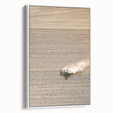 Farmhouse Wall Art: Rustic Field with Tractor, Country Style Decor