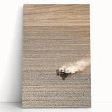 Farmhouse Wall Art: Rustic Field with Tractor, Country Style Decor