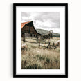 Farmhouse Wall Art: Rustic Barn Scene, Antique Country Style Decor