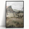 Farmhouse Wall Art: Rustic Barn Scene, Antique Country Style Decor