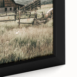 Farmhouse Wall Art: Rustic Barn Scene, Antique Country Style Decor