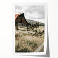 Farmhouse Wall Art: Rustic Barn Scene, Antique Country Style Decor