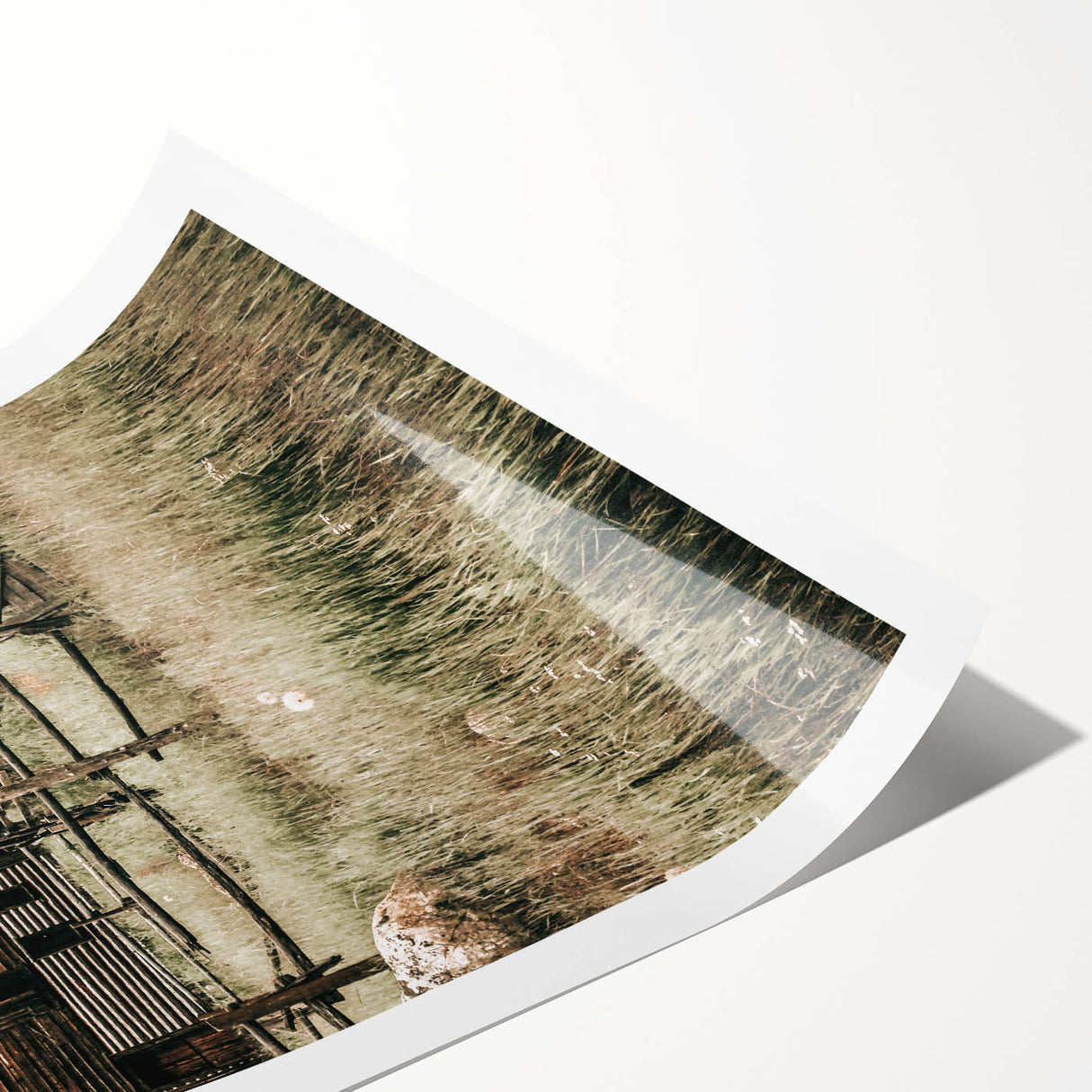 Farmhouse Wall Art: Rustic Barn Scene, Antique Country Style Decor