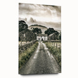 Farmhouse Wall Art: Stone Farmhouse Pathway, Rustic Country Charm Decor