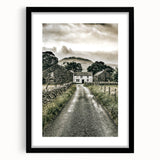 Farmhouse Wall Art: Stone Farmhouse Pathway, Rustic Country Charm Decor
