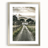 Farmhouse Wall Art: Stone Farmhouse Pathway, Rustic Country Charm Decor