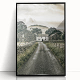 Farmhouse Wall Art: Stone Farmhouse Pathway, Rustic Country Charm Decor