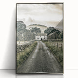 Farmhouse Wall Art: Stone Farmhouse Pathway, Rustic Country Charm Decor