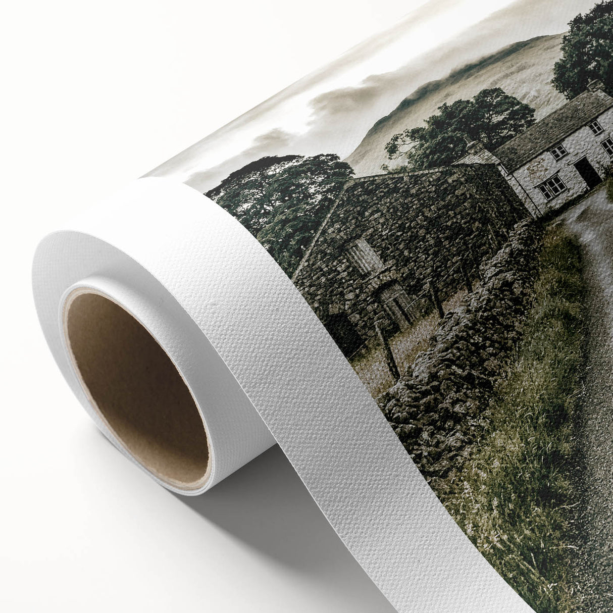 Farmhouse Wall Art: Stone Farmhouse Pathway, Rustic Country Charm Decor