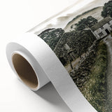 Farmhouse Wall Art: Stone Farmhouse Pathway, Rustic Country Charm Decor