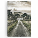 Farmhouse Wall Art: Stone Farmhouse Pathway, Rustic Country Charm Decor