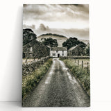 Farmhouse Wall Art: Stone Farmhouse Pathway, Rustic Country Charm Decor