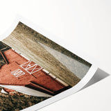 Farmhouse Wall Art: Red Barn in the Woods, Rustic Country Style Decor