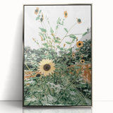 Farmhouse Wall Art: Bright Sunflowers in Bloom, Rustic Country Decor