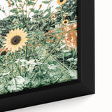 Farmhouse Wall Art: Bright Sunflowers in Bloom, Rustic Country Decor