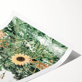 Farmhouse Wall Art: Bright Sunflowers in Bloom, Rustic Country Decor