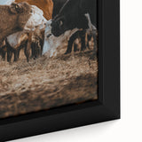 Country Style Farmhouse Wall Art | Cattle Print | Rustic Farmhouse Decor