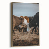 Country Style Farmhouse Wall Art | Cattle Print | Rustic Farmhouse Decor