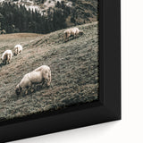 Farmhouse Sheep Mountain Art – Rustic Country Style Wall Decor