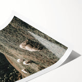 Farmhouse Sheep Mountain Art – Rustic Country Style Wall Decor