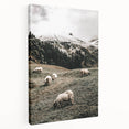 Farmhouse Sheep Mountain Art – Rustic Country Style Wall Decor