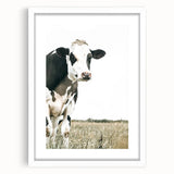 Farmhouse Cow Wall Art – Rustic Country Style Farm Animal Decor