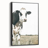 Farmhouse Cow Wall Art – Rustic Country Style Farm Animal Decor