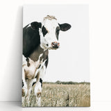 Farmhouse Cow Wall Art – Rustic Country Style Farm Animal Decor