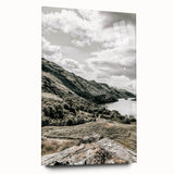 Farmhouse Lake Landscape Art – Rustic Country Style Wall Decor