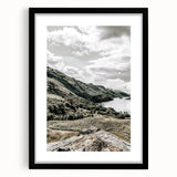 Farmhouse Lake Landscape Art – Rustic Country Style Wall Decor