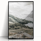 Farmhouse Lake Landscape Art – Rustic Country Style Wall Decor