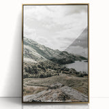 Farmhouse Lake Landscape Art – Rustic Country Style Wall Decor