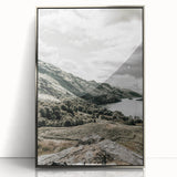 Farmhouse Lake Landscape Art – Rustic Country Style Wall Decor