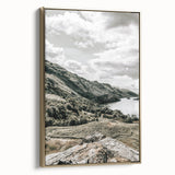 Farmhouse Lake Landscape Art – Rustic Country Style Wall Decor