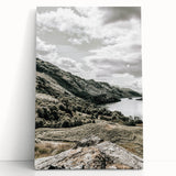 Farmhouse Lake Landscape Art – Rustic Country Style Wall Decor