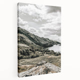 Farmhouse Lake Landscape Art – Rustic Country Style Wall Decor